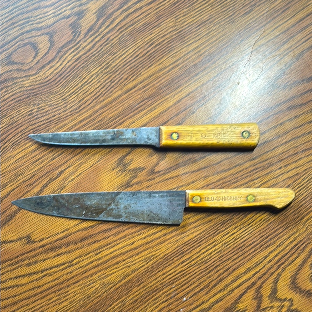 Wooden Handle Knife Duo